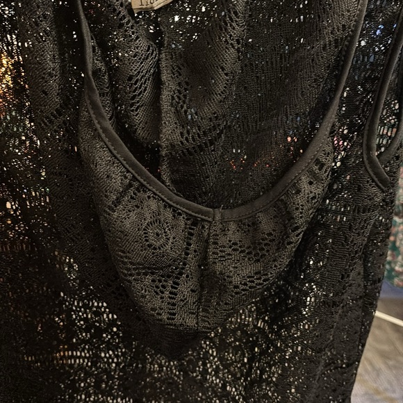 Black Sleeveless Lace Top 
sand, and spirit - Picture 5 of 5